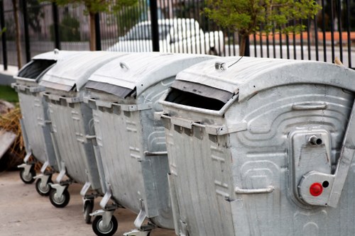 Professional waste clearance team at work in West London